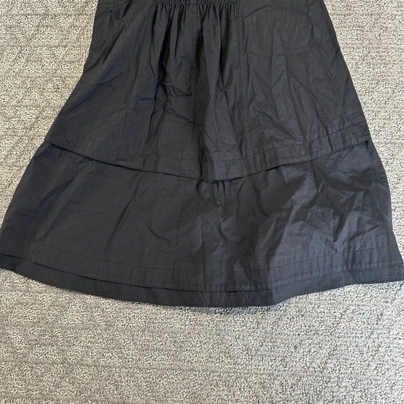 Derek Lam 10 Crosby Black Sleeveless Collared Button Front Shirt Dress Size 6 - Picture 7 of 7